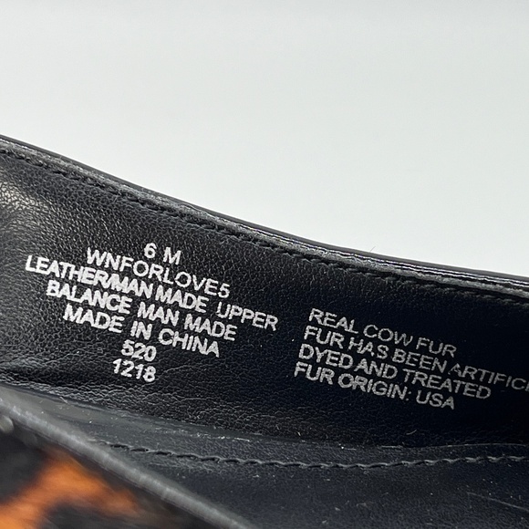 6M Nine West Leopard Print Cowhide Slings - Picture 9 of 9